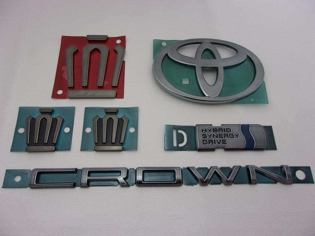 AZSH35 Toyota Crown Crossover OEM Badge Set Hood Trunk Pillar Front Rear Side