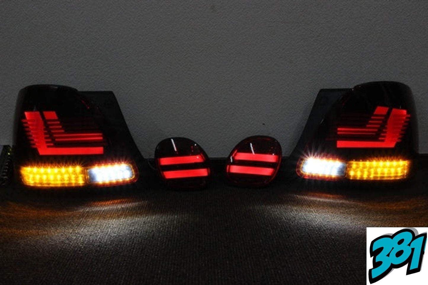 1998-2005 Lexus GS300 Toyota Aristo JZS161 OEM One Off LED Acrylic Tail Lights GS GS400 GS430 Mercedes Style